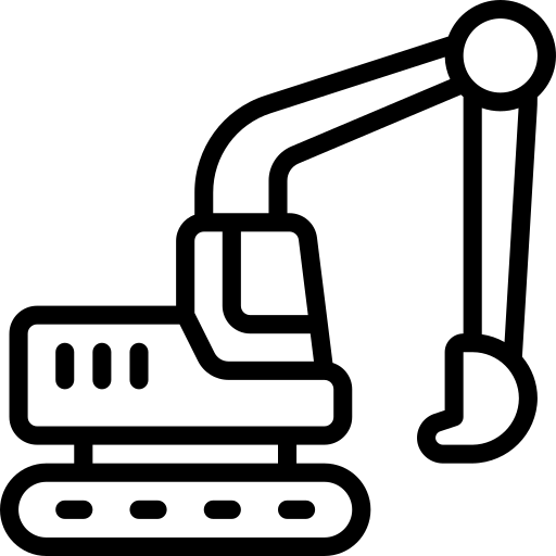Plant hiring equipment icon